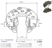 Starter 12 V 2 kW AS-PL S6449(DENSO)
