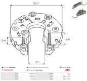 NOx-Sensor, Harnstoffeinspritzung 12 V AS-PL NOX9244
