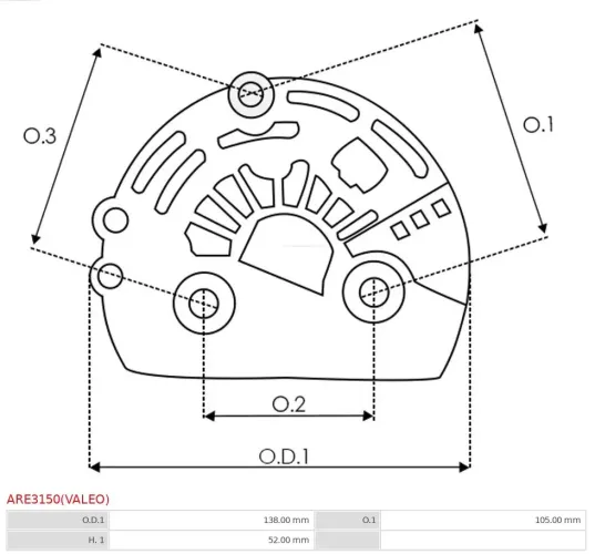 Schutzkappe, Generator AS-PL ARE3150(VALEO) Bild Schutzkappe, Generator AS-PL ARE3150(VALEO)