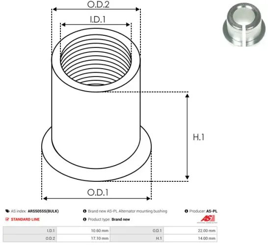 Generator 12 V AS-PL A0817PR Bild Generator 12 V AS-PL A0817PR