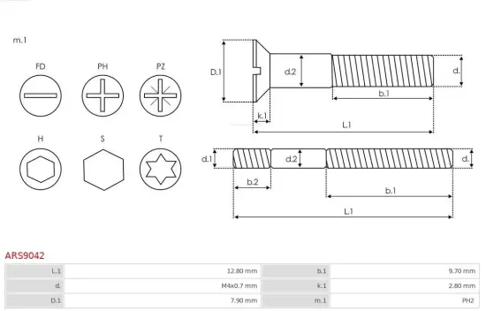 Starter 12 V 1,2 kW AS-PL S6179 Bild Starter 12 V 1,2 kW AS-PL S6179