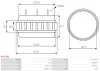 Stator, Generator 12 V AS-PL AS0136S Bild Stator, Generator 12 V AS-PL AS0136S
