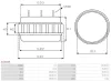 Stator, Generator 12 V AS-PL AS1013S Bild Stator, Generator 12 V AS-PL AS1013S