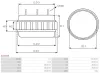 Stator, Generator 12 V AS-PL AS1014S Bild Stator, Generator 12 V AS-PL AS1014S