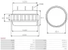 Stator, Generator 12 V AS-PL AS2014 Bild Stator, Generator 12 V AS-PL AS2014