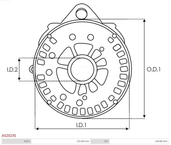 Stator, Generator 12 V AS-PL AS2023S Bild Stator, Generator 12 V AS-PL AS2023S