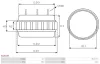 Stator, Generator 12 V AS-PL AS2023S Bild Stator, Generator 12 V AS-PL AS2023S