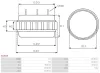 Stator, Generator 12 V AS-PL AS3025 Bild Stator, Generator 12 V AS-PL AS3025