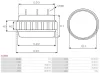 Stator, Generator 12 V AS-PL AS4004 Bild Stator, Generator 12 V AS-PL AS4004