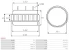 Stator, Generator 12 V AS-PL AS5014 Bild Stator, Generator 12 V AS-PL AS5014