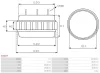 Stator, Generator 12 V AS-PL AS5027 Bild Stator, Generator 12 V AS-PL AS5027