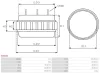 Stator, Generator 12 V AS-PL AS5032 Bild Stator, Generator 12 V AS-PL AS5032