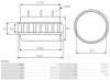 Stator, Generator 12 V AS-PL AS5042 Bild Stator, Generator 12 V AS-PL AS5042