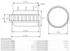 Stator, Generator 12 V AS-PL AS9016(LETRIKA) Bild Stator, Generator 12 V AS-PL AS9016(LETRIKA)
