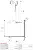 Kohlebürste, Starter 12 V AS-PL BSX220-221 Bild Kohlebürste, Starter 12 V AS-PL BSX220-221