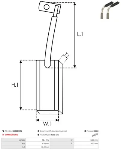 Generator 12 V AS-PL A3197(VALEO) Bild Generator 12 V AS-PL A3197(VALEO)