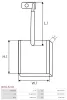Kohlebürste, Starter 12 V AS-PL JSX51-52-63 Bild Kohlebürste, Starter 12 V AS-PL JSX51-52-63