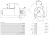 Starter 12 V 1,4 kW AS-PL S0073SR Bild Starter 12 V 1,4 kW AS-PL S0073SR