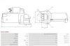 Starter 12 V 2 kW AS-PL S01021(SEG) Bild Starter 12 V 2 kW AS-PL S01021(SEG)