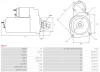 Starter 12 V 2,2 kW AS-PL S0127 Bild Starter 12 V 2,2 kW AS-PL S0127