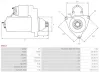 Starter 12 V 2 kW AS-PL S0213 Bild Starter 12 V 2 kW AS-PL S0213