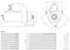 Starter 12 V 2,2 kW AS-PL S0270 Bild Starter 12 V 2,2 kW AS-PL S0270