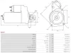 Starter 12 V 1,4 kW AS-PL S0497 Bild Starter 12 V 1,4 kW AS-PL S0497