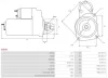 Starter 12 V 1,1 kW AS-PL S0539 Bild Starter 12 V 1,1 kW AS-PL S0539