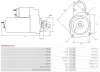 Starter 12 V 1,2 kW AS-PL S0608(BOSCH) Bild Starter 12 V 1,2 kW AS-PL S0608(BOSCH)