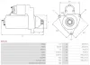 Starter 12 V 0,8 kW AS-PL S0717S Bild Starter 12 V 0,8 kW AS-PL S0717S
