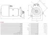 Starter 24 V 5,4 kW AS-PL S0766S Bild Starter 24 V 5,4 kW AS-PL S0766S