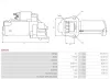 Starter 12 V 1,6 kW AS-PL S0933S Bild Starter 12 V 1,6 kW AS-PL S0933S