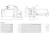 Starter 12 V 2 kW AS-PL S0944PR Bild Starter 12 V 2 kW AS-PL S0944PR