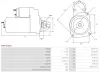 Starter 12 V 1,7 kW AS-PL S0974(SEG) Bild Starter 12 V 1,7 kW AS-PL S0974(SEG)