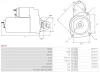 Starter 12 V 7,3 kW AS-PL S1134 Bild Starter 12 V 7,3 kW AS-PL S1134