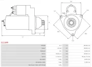Starter 12 V 1,2 kW AS-PL S2116PR