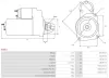 Starter 12 V 1,1 kW AS-PL S3011 Bild Starter 12 V 1,1 kW AS-PL S3011