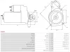 Starter 12 V 2,2 kW AS-PL S3024 Bild Starter 12 V 2,2 kW AS-PL S3024