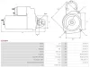 Starter 12 V 1,9 kW AS-PL S3058PR Bild Starter 12 V 1,9 kW AS-PL S3058PR