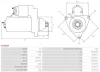Starter 12 V 2 kW AS-PL S3096SR Bild Starter 12 V 2 kW AS-PL S3096SR