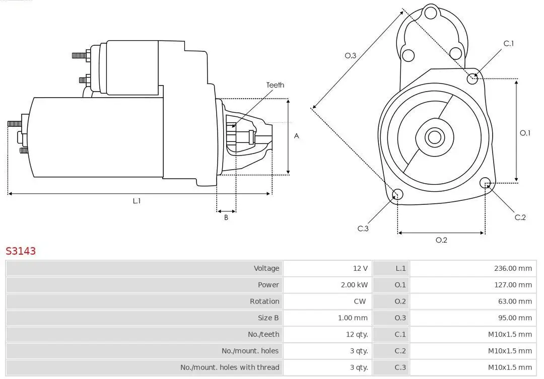 Generator 12 V AS-PL A6354