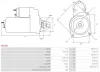 Starter 12 V 0,8 kW AS-PL S3155S Bild Starter 12 V 0,8 kW AS-PL S3155S