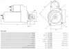 Starter 12 V 0,8 kW AS-PL S4033SR Bild Starter 12 V 0,8 kW AS-PL S4033SR