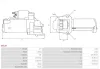 Starter 12 V 1,4 kW AS-PL S5129 Bild Starter 12 V 1,4 kW AS-PL S5129
