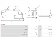 Starter 12 V 2 kW AS-PL S5143SR