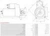 Starter 12 V 2 kW AS-PL S5253(MITSUBISHI) Bild Starter 12 V 2 kW AS-PL S5253(MITSUBISHI)