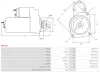 Starter 12 V 1,4 kW AS-PL S5257S Bild Starter 12 V 1,4 kW AS-PL S5257S