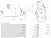 Starter 12 V 0,95 kW AS-PL S5275(MITSUBISHI) Bild Starter 12 V 0,95 kW AS-PL S5275(MITSUBISHI)
