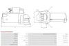 Starter 12 V 1,2 kW AS-PL S5401(MITSUBISHI) Bild Starter 12 V 1,2 kW AS-PL S5401(MITSUBISHI)