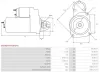 Starter 12 V 1,7 kW AS-PL S5506(MITSUBISHI) Bild Starter 12 V 1,7 kW AS-PL S5506(MITSUBISHI)